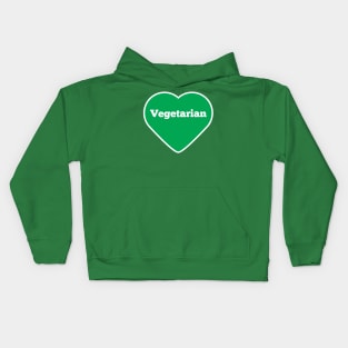 Vegetarian Heart Kids Hoodie